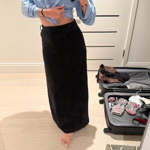 Frankie shop maxi black skirt